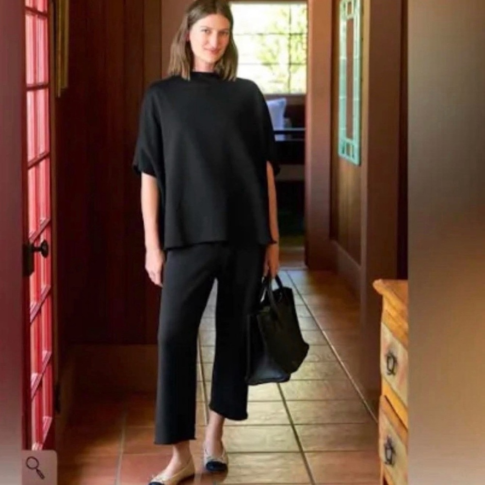 Frank & Eileen Black Cropped Pants